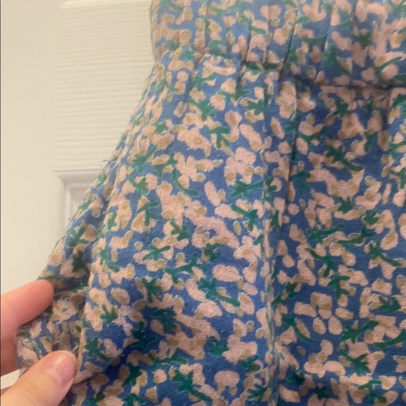 Mirth High Waist Floral Blue Women's Shorts - Picture 3 of 11